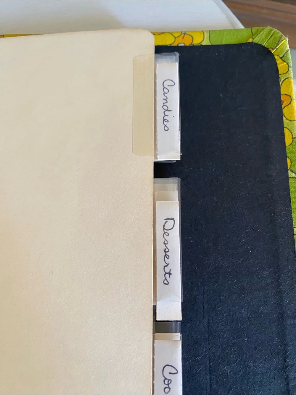 Vintage MCM HyTone Canvas 3 Ring Binder 3/4